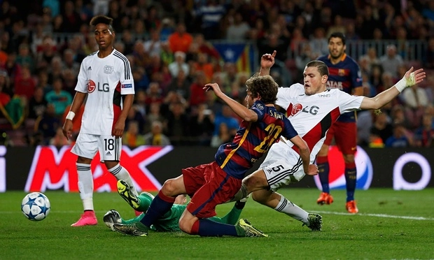 Leverkusen 1-1 Barcelona (Bảng E – Champions League 2015/16)
