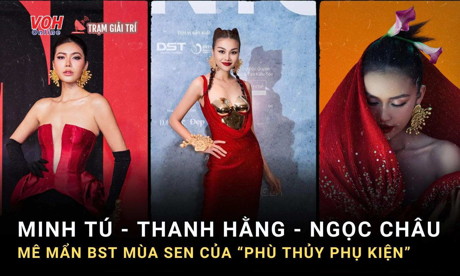 Nguồn gốc BST Mùa Sen mà Thanh Hằng, Minh Tú, Ngọc Châu hết mực lăng xê