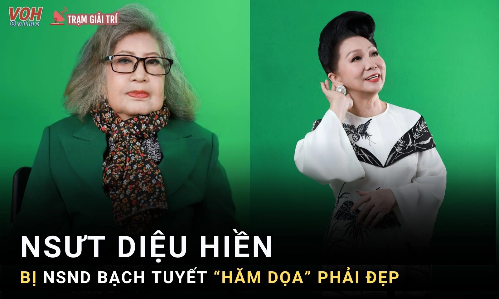 NSƯT Diệu Hiền bị NSND Bạch Tuyết hăm dọa tại Học viện Cải lương