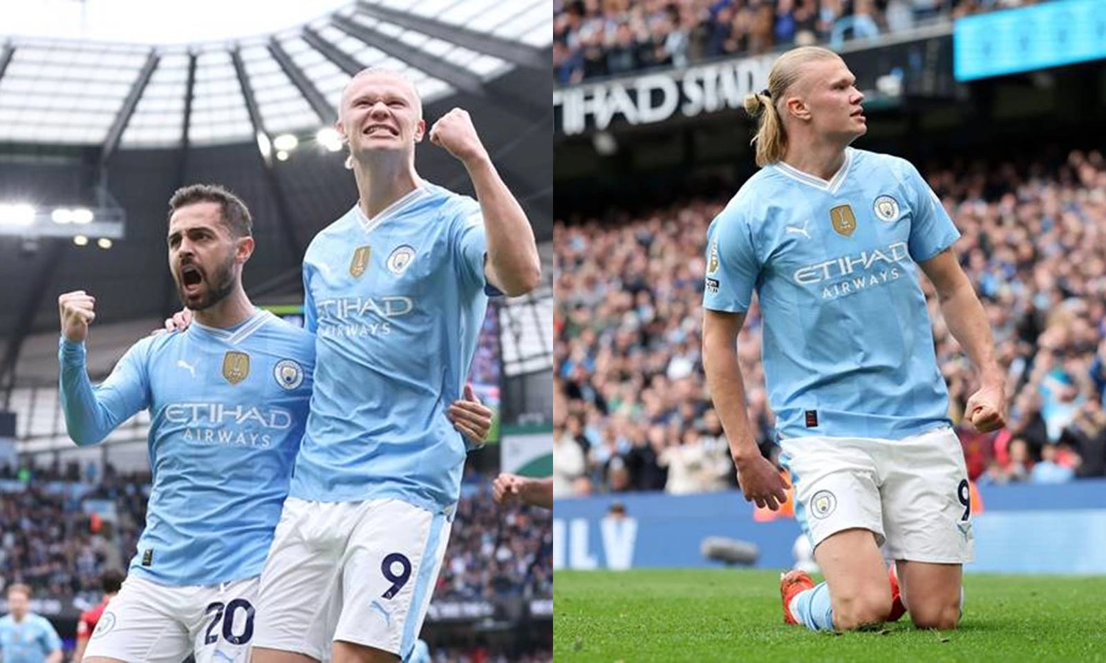 Haaland lập poker, Man City nhấn chìm Wolves 