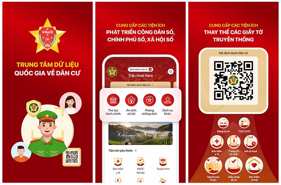 Những dịch vụ công trực tuyến có trên VNeID