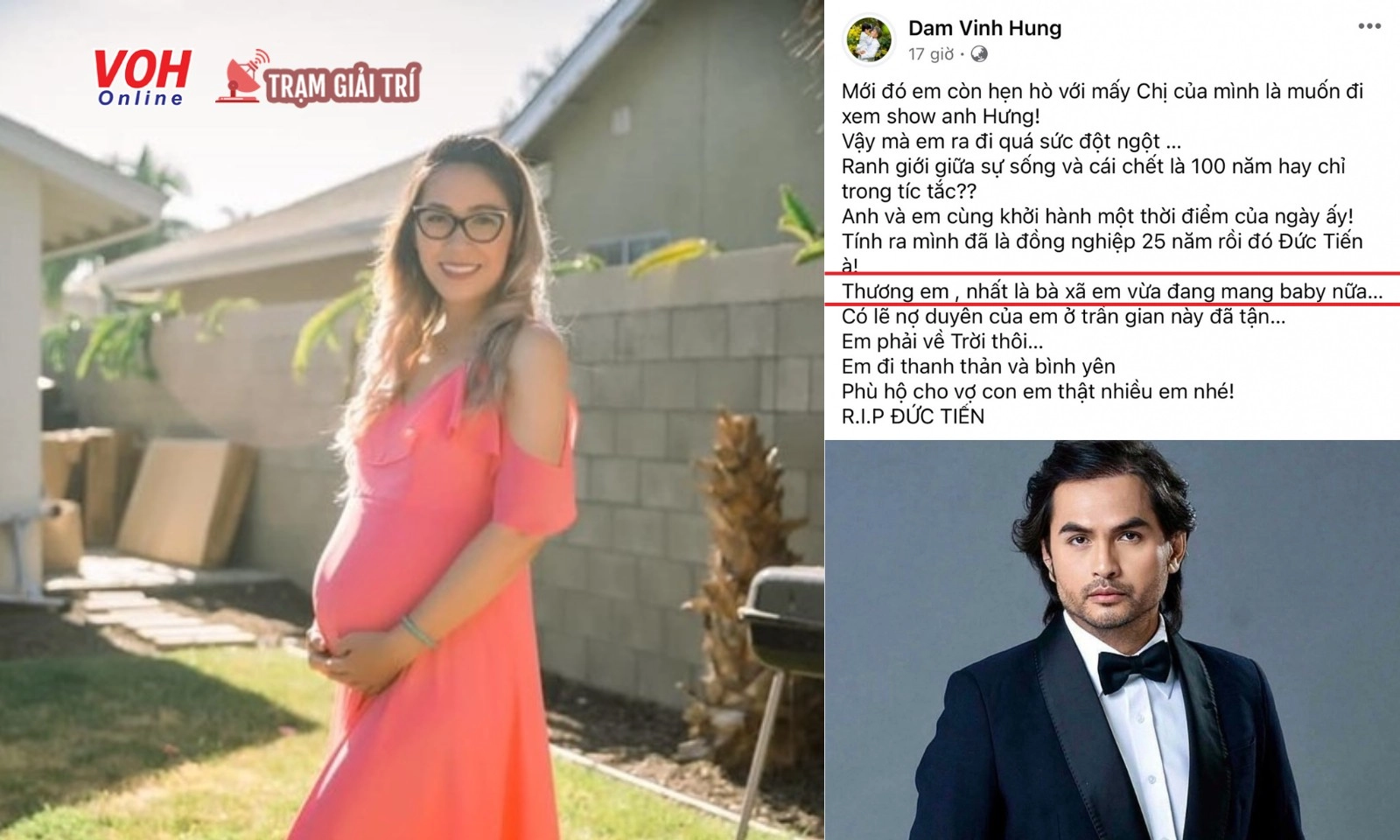 Mòn mỏi tìm con suốt 10 năm, diễn viên Đức Tiến qua đời lúc vợ đang mang bầu lần 2?