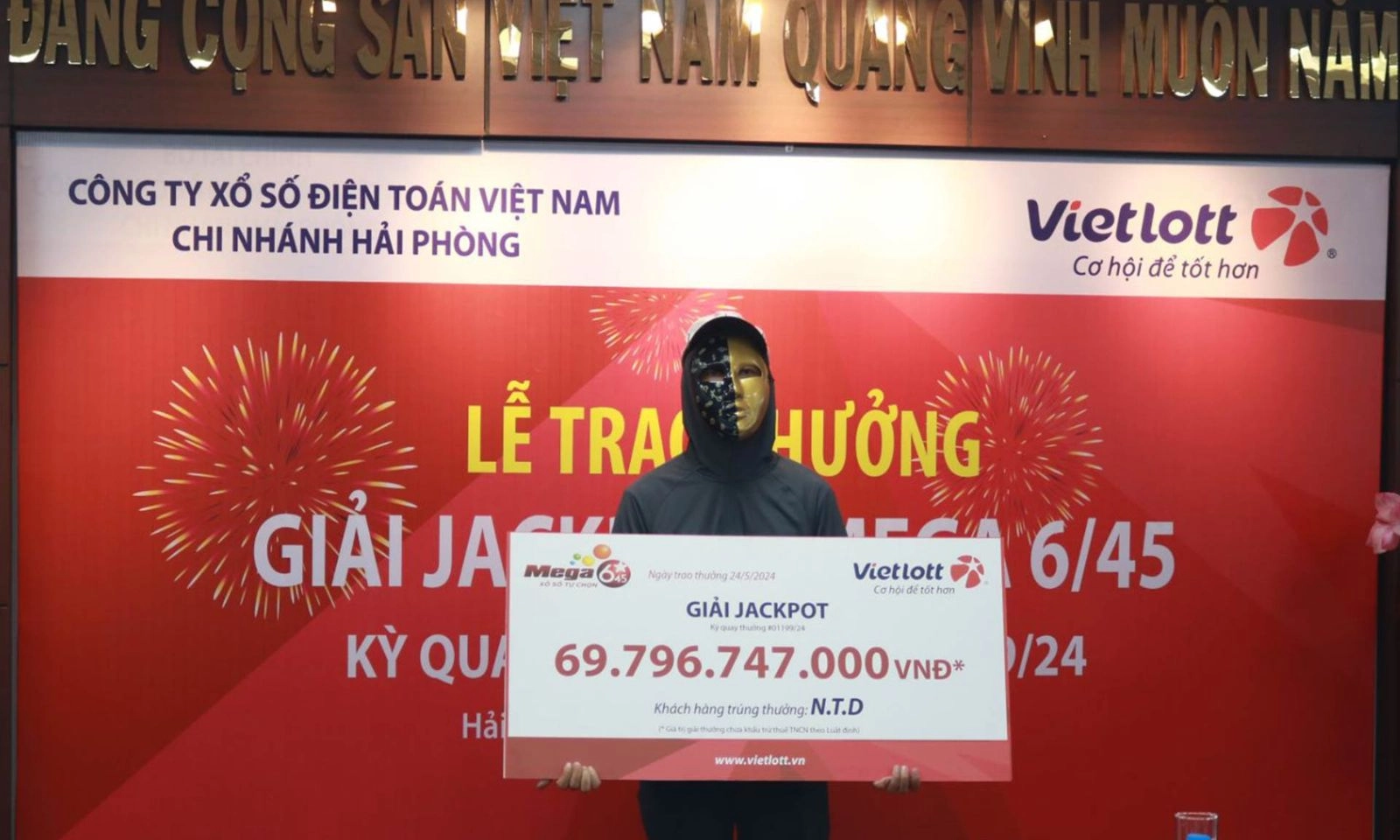 Anh công nhân trúng độc đắc gần 70 tỷ đồng
