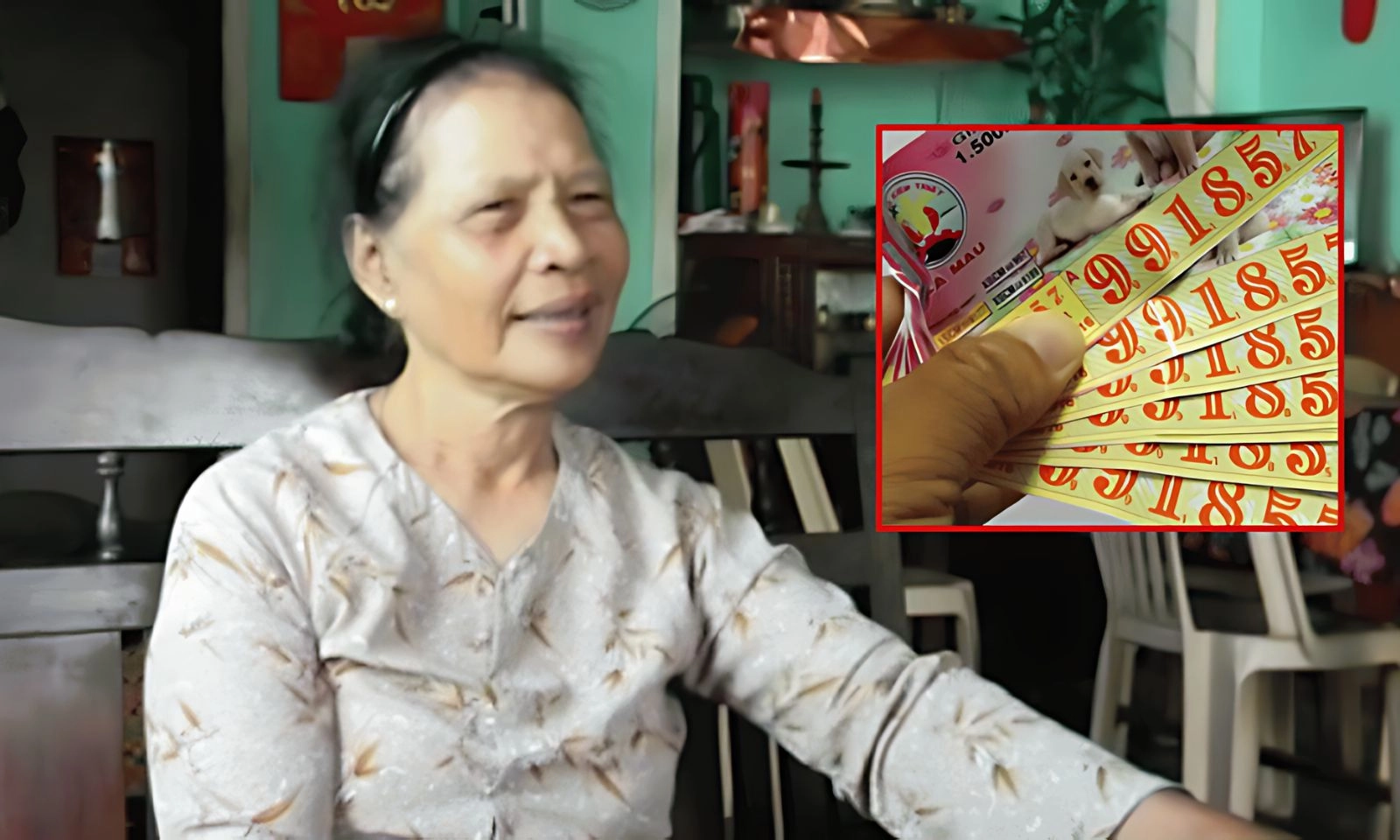 Mua vé số giúp người khuyết tật, bà lão bán cá nhận lộc trời ban