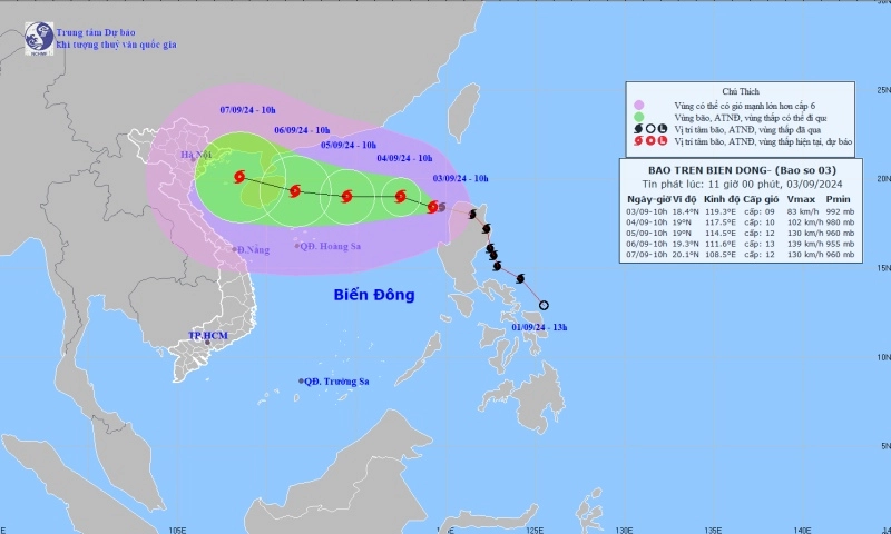 Thủ tướng chỉ đạo khẩn cấp ứng phó bão số 3 (bão Yagi)