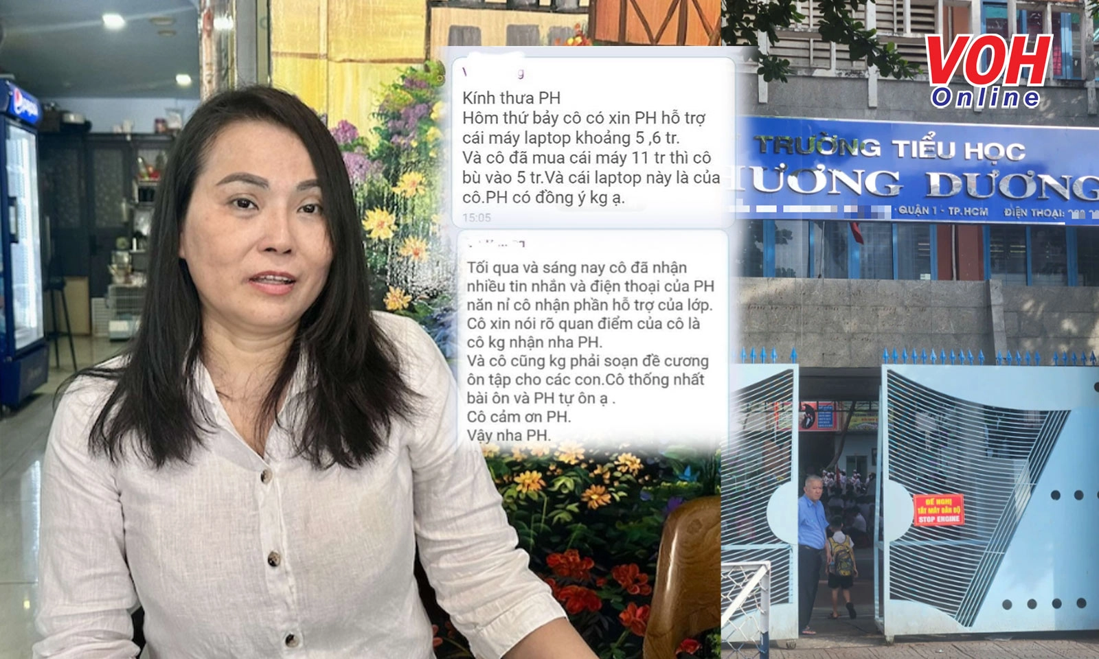 Tạm đình chỉ công tác cô giáo “xin” phụ huynh hỗ trợ laptop