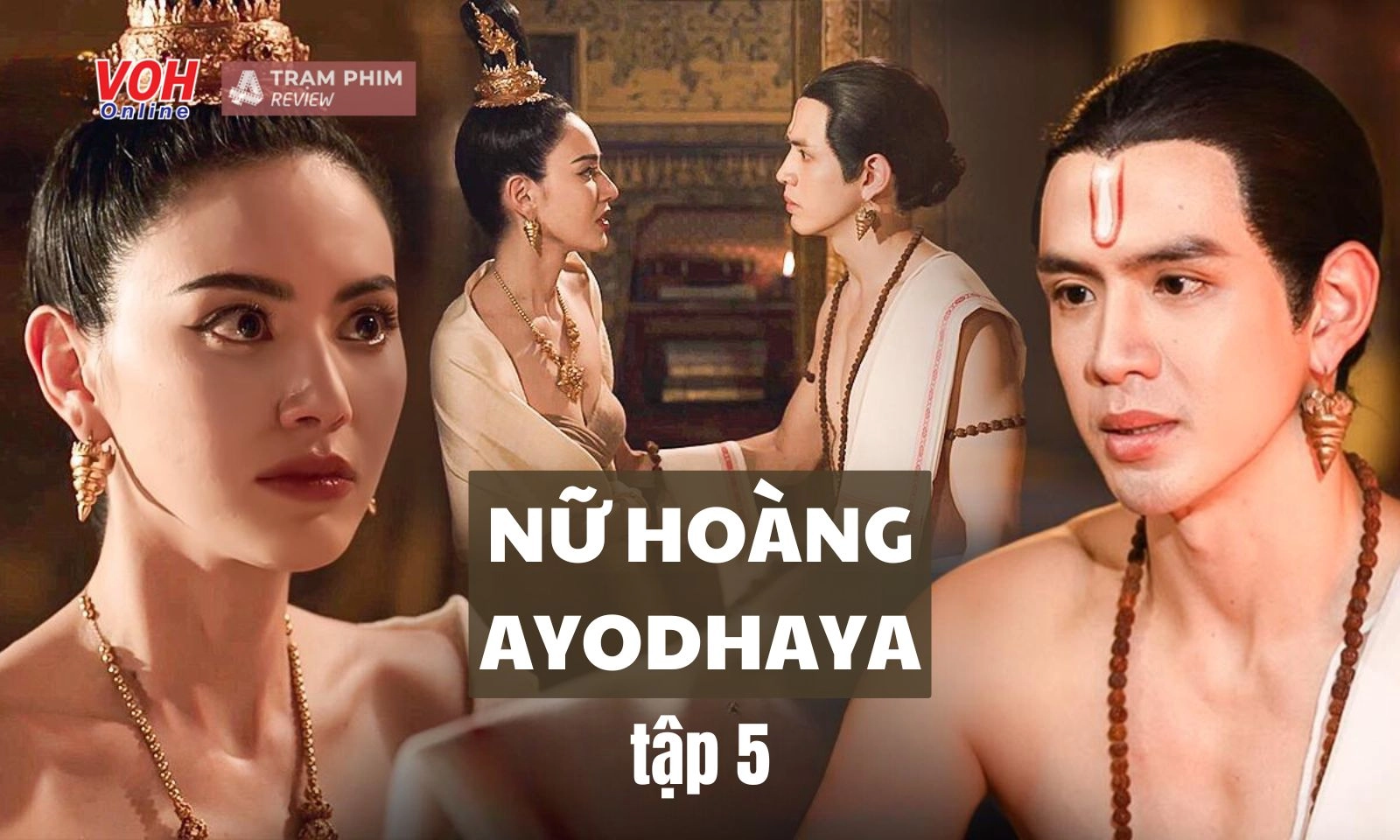 Nữ Hoàng Ayodhaya tập 5: Jinda hạ độc Chairacha, gây sốc với khi hôn Tanyong
