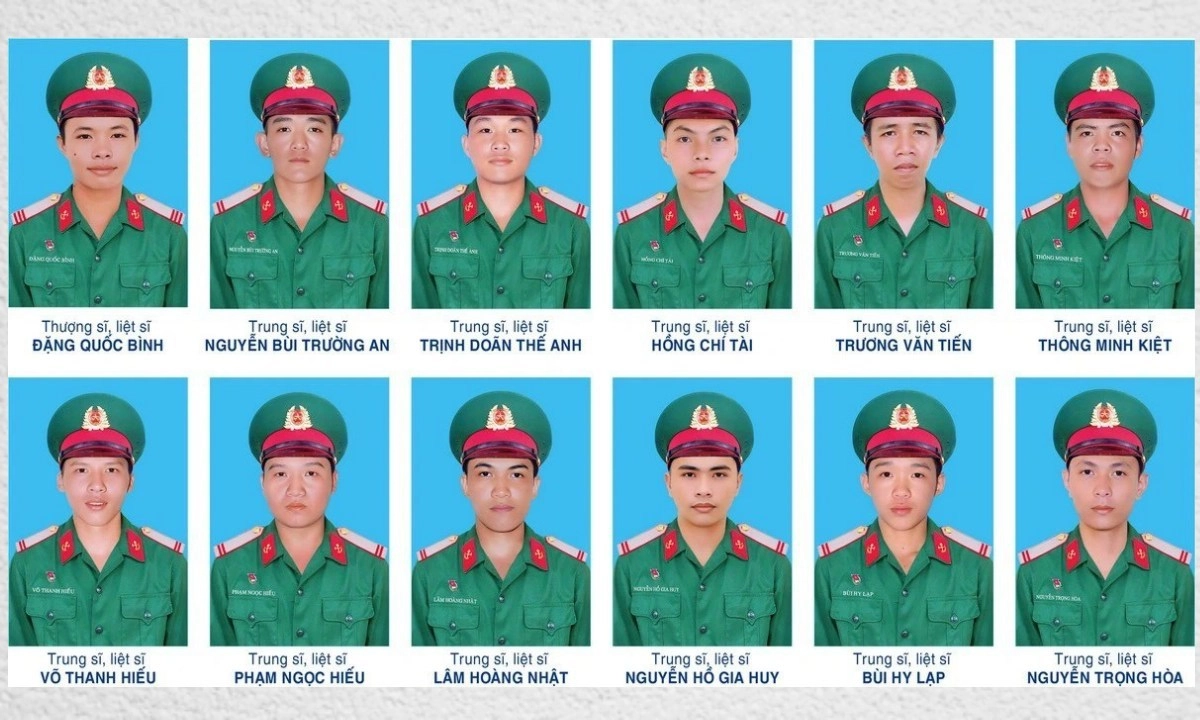 Tổ chức lễ tang 12 liệt sĩ hy sinh trong diễn tập