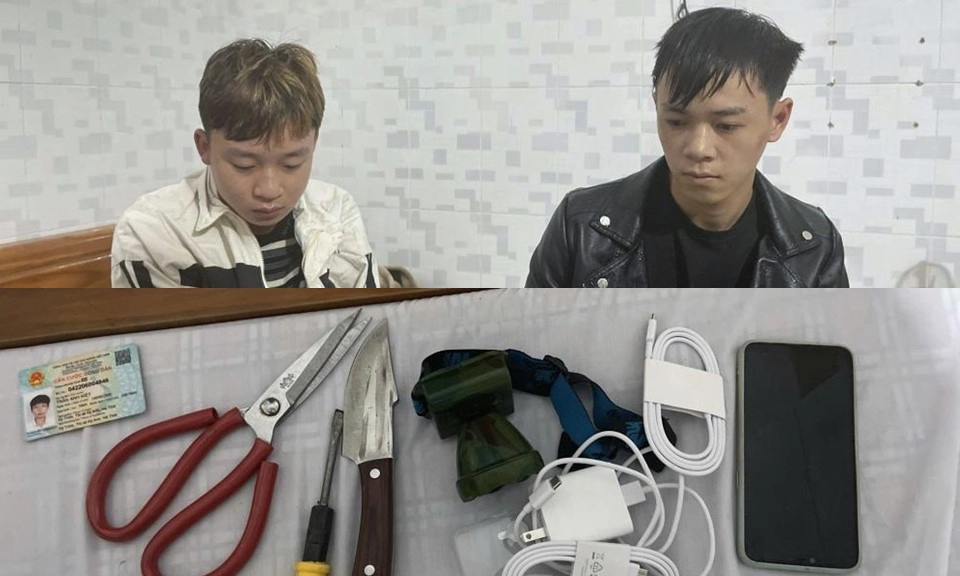 Bắt 2 đối tượng thực hiện hàng loạt vụ trộm cắp tại các cửa hàng điện thoại