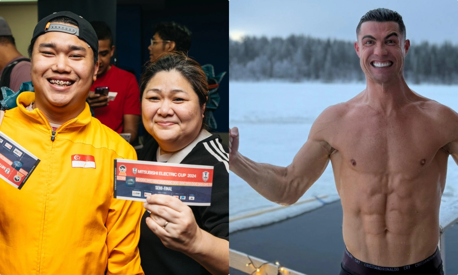 Điểm tin bóng đá 25/12: Fan Singapore xếp hàng 16 tiếng mua vé | Ronaldo tắm hồ băng mừng Giáng Sinh