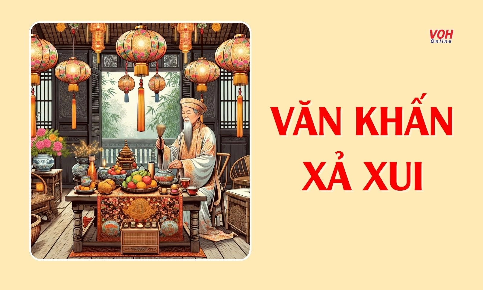 Mâm cúng và văn khấn xả xui chi tiết
