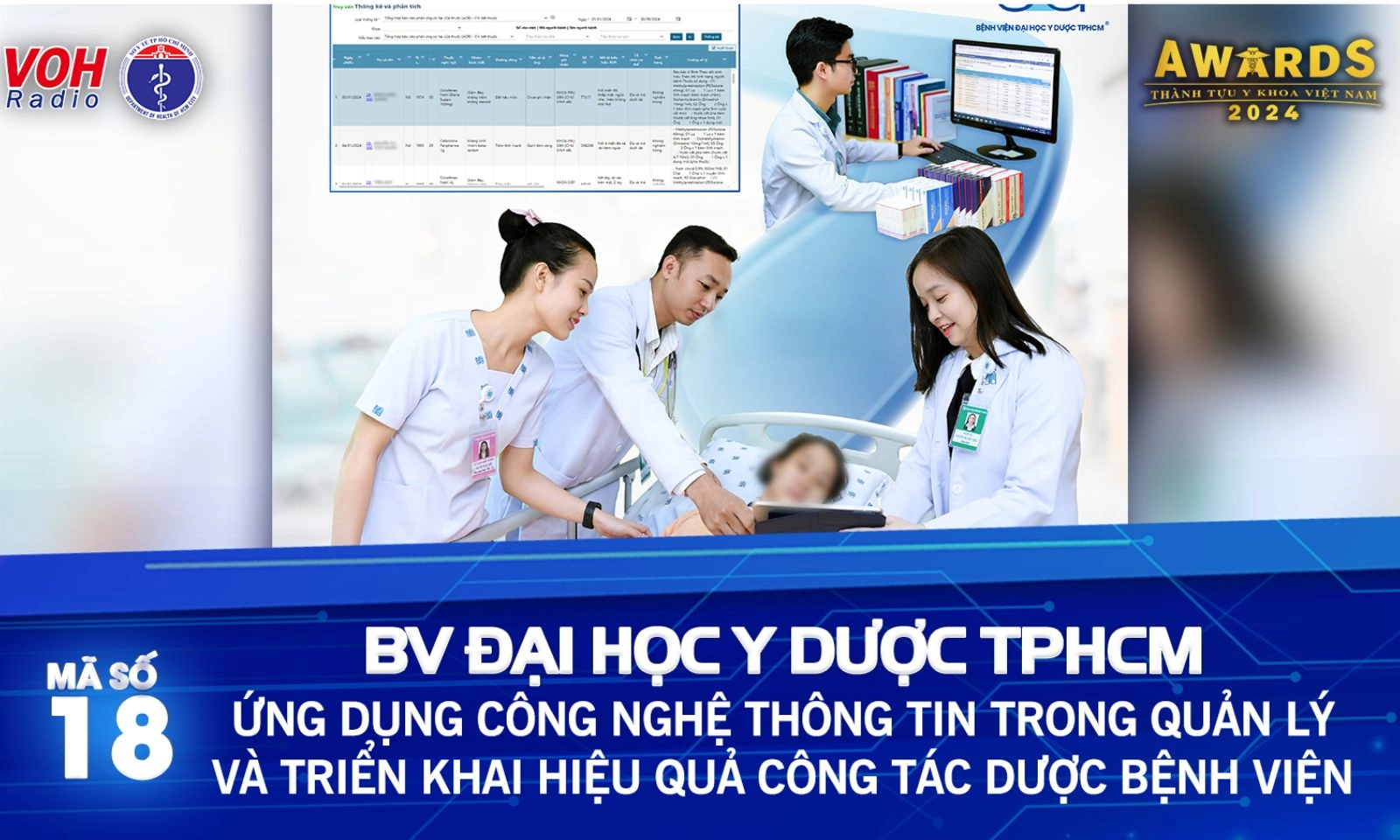 Đề cử 18: Ứng dụng công nghệ thông tin trong quản lý và triển khai hiệu quả công tác dược bệnh viện
