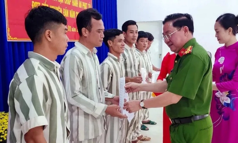 Hơn 600 phạm nhân Trại giam Kênh 7 được giảm án dịp Tết