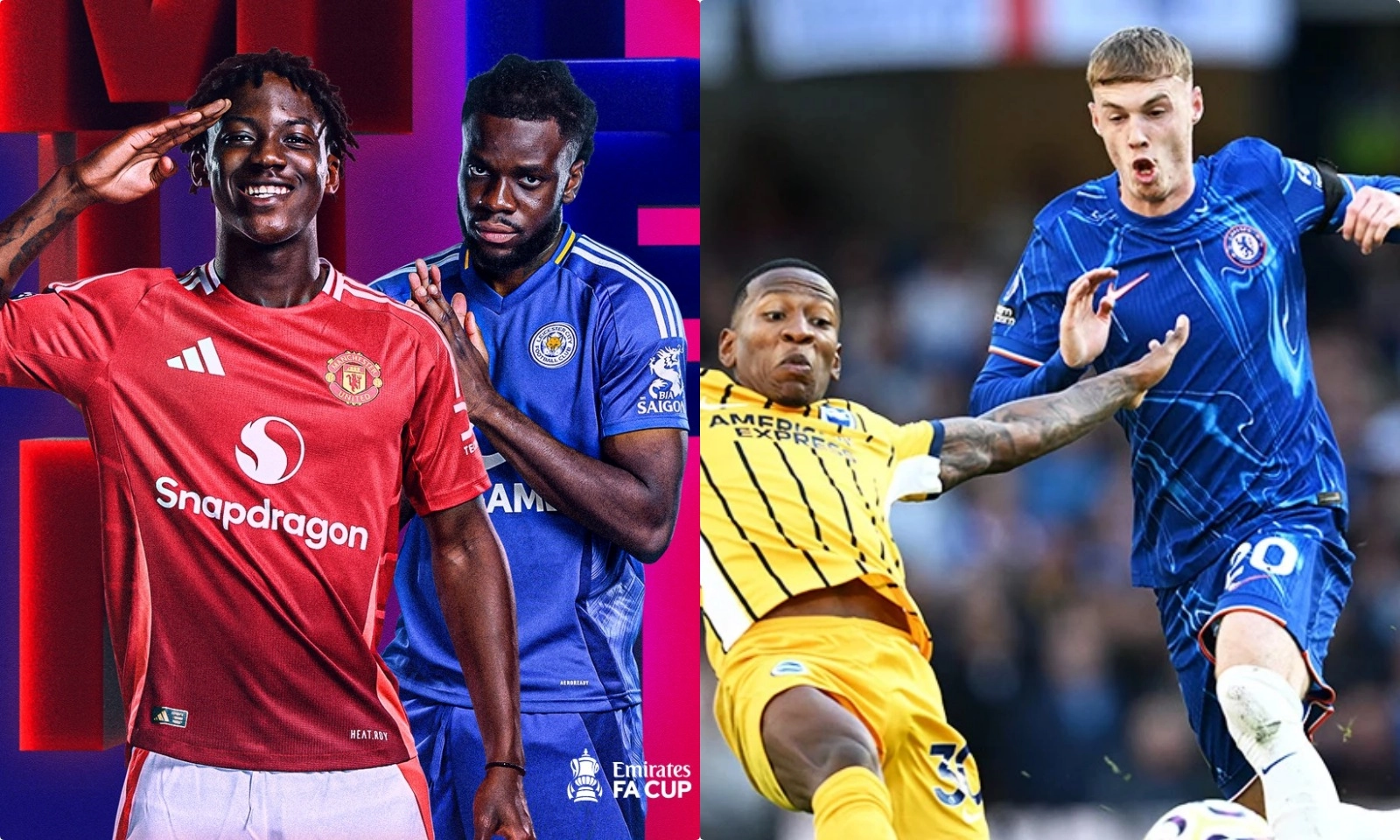 Lịch thi đấu FA Cup vòng 4: MU vs Leicester | Brighton vs Chelsea