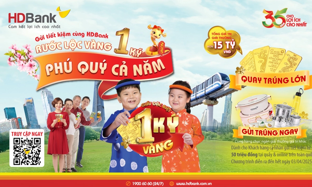 Trải nghiệm số hóa đón Xuân 2025 cùng ngàn ưu đãi từ HDBank