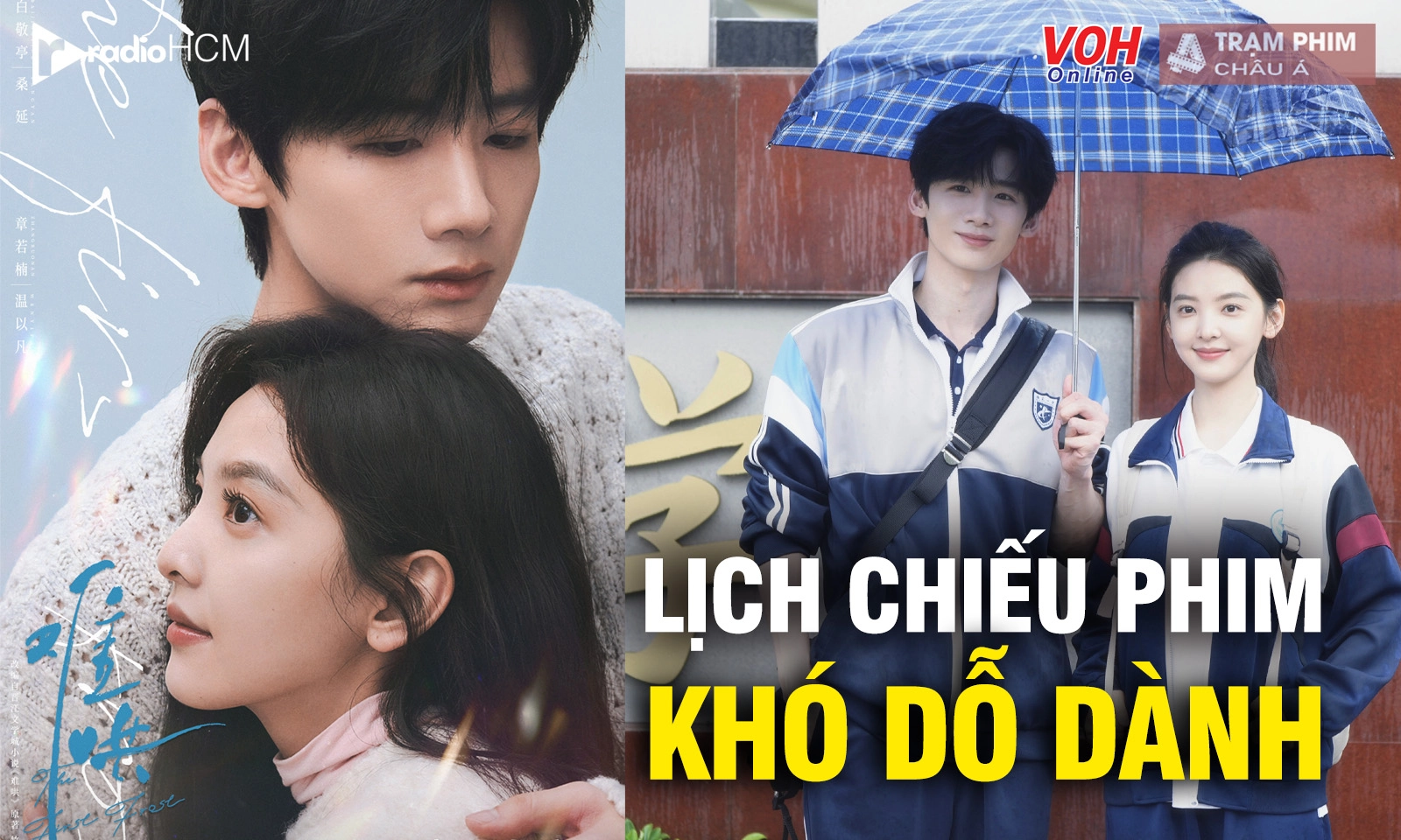 Lịch chiếu phim Khó Dỗ Dành của Bạch Kính Đình - Chương Nhược Nam 