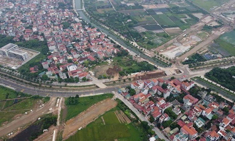 Mở tuyến đường đi qua dự án Khu đô thị Nhịp sống mới ở Hà Nội