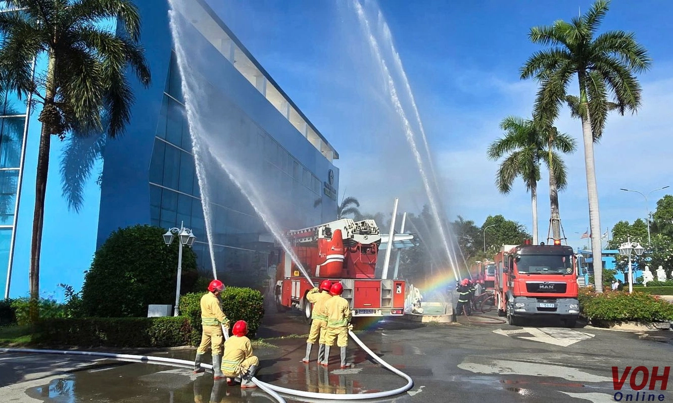 Diễn tập chữa cháy và cứu nạn, cứu hộ tại Công ty VWS