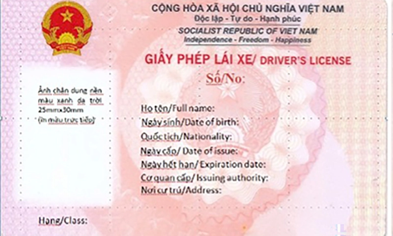 Mẫu giấy phép lái xe mới có hiệu lực từ 1/3/2025