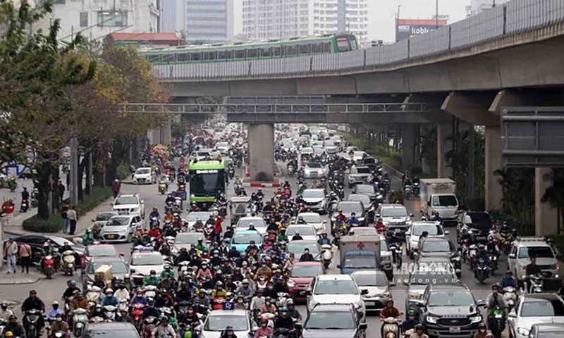 Điều chỉnh giao thông cho xe máy tại đường Vành đai 3, Hà Nội
