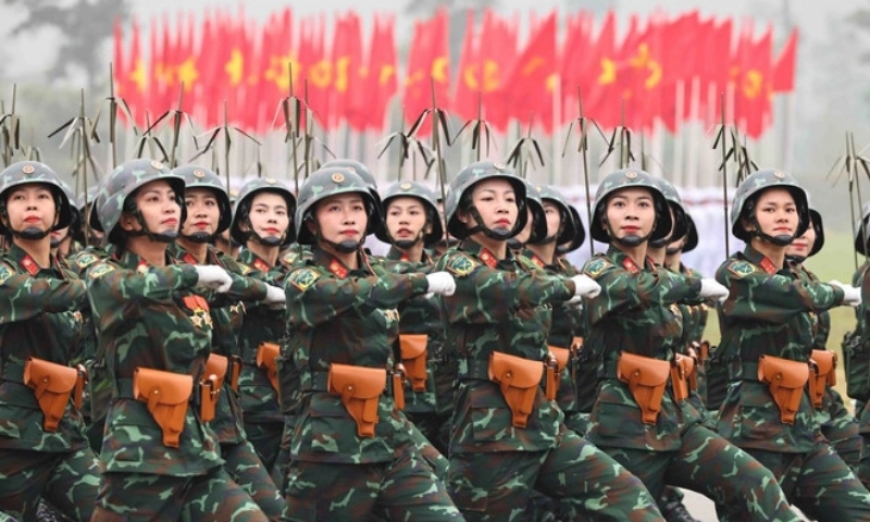Sức mạnh Quân đội hội tụ trong từng bước diễu binh 