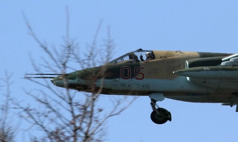 Chiến đấu cơ Su-25 của Nga rơi khi đang huấn luyện