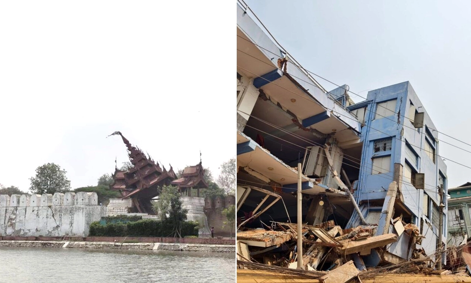 Động đất tại Myanmar: Nhiều công trình lịch sử bị đổ, cầu sập, nhà cửa hư hại nặng
