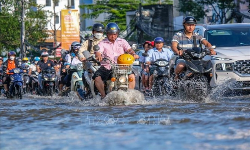 Ven biển Đông Nam Bộ sắp đón đợt triều cường mới, cảnh báo nguy cơ ngập úng diện rộng