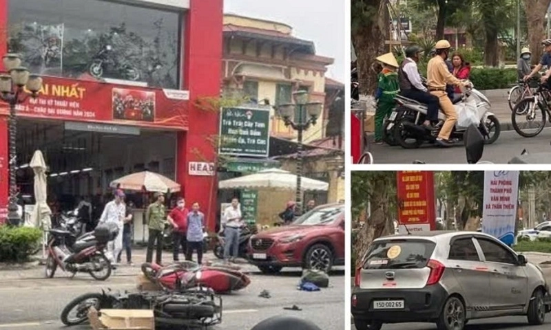 Vụ tai nạn làm hai người bị thương ở Hải Phòng: Người lái ô tô là cụ ông 84 tuổi