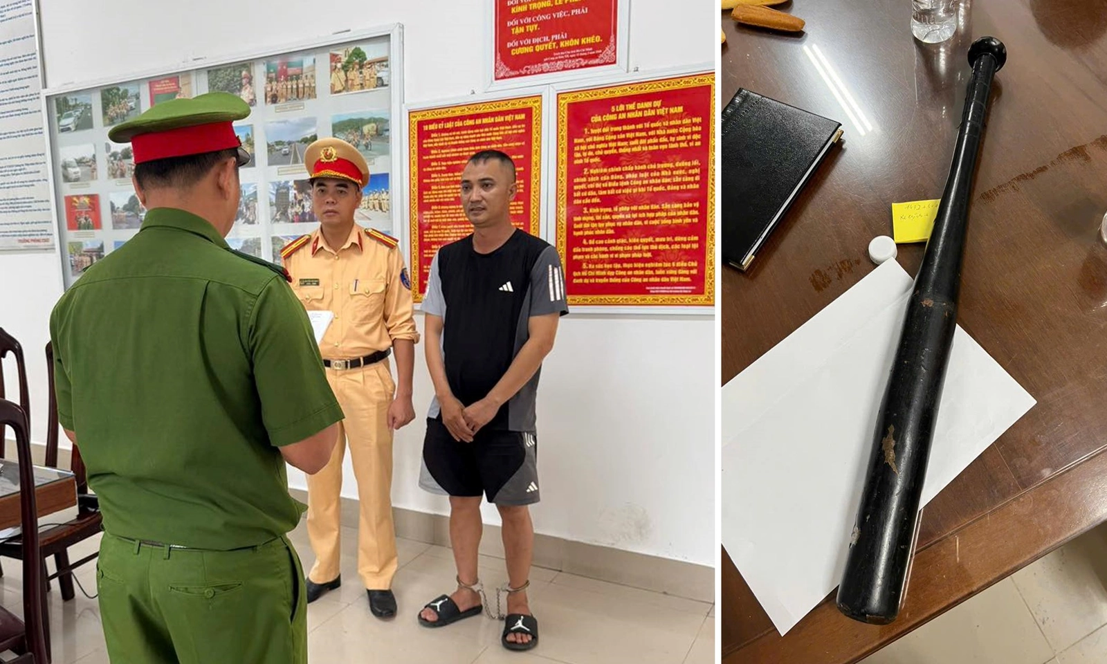 Bắt đối tượng dùng dậy bóng chày đánh người khi va chạm giao thông