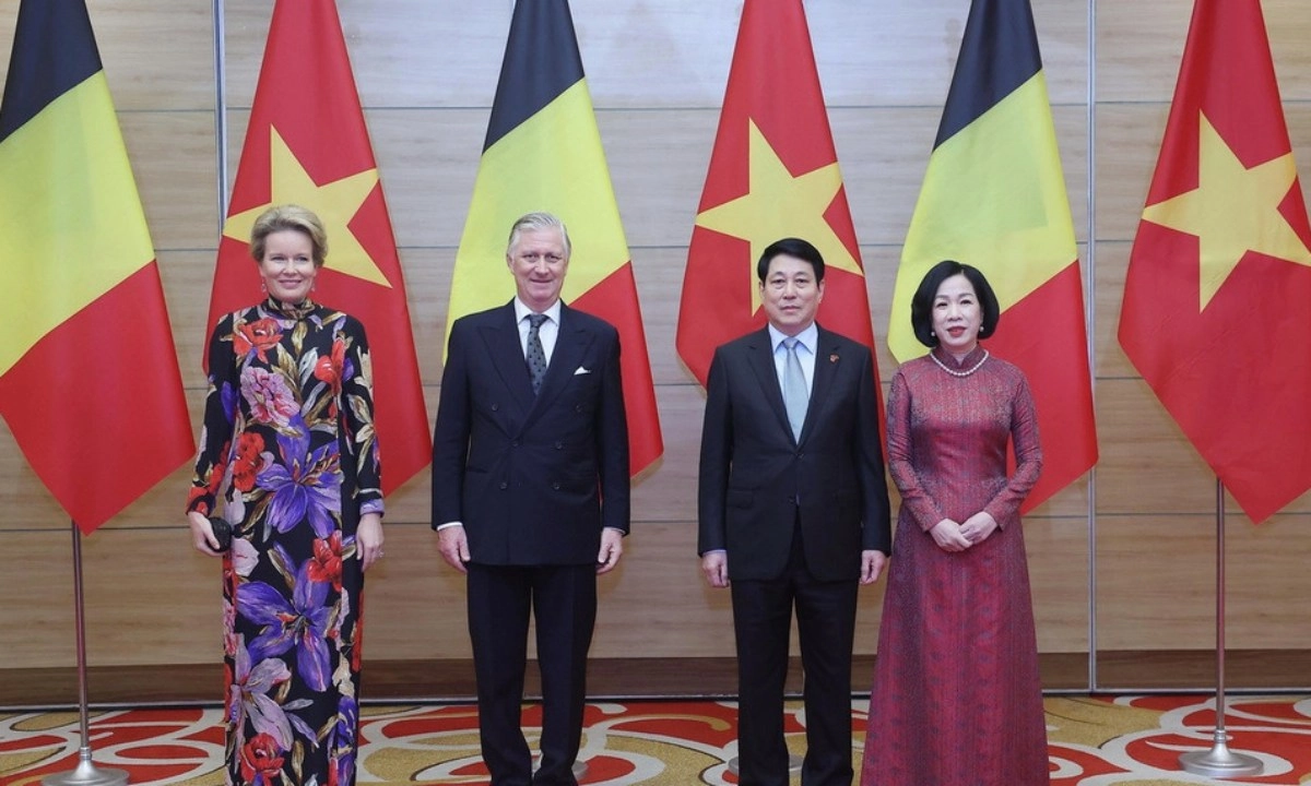 Chủ tịch nước chủ trì tiệc chiêu đãi Nhà vua Bỉ