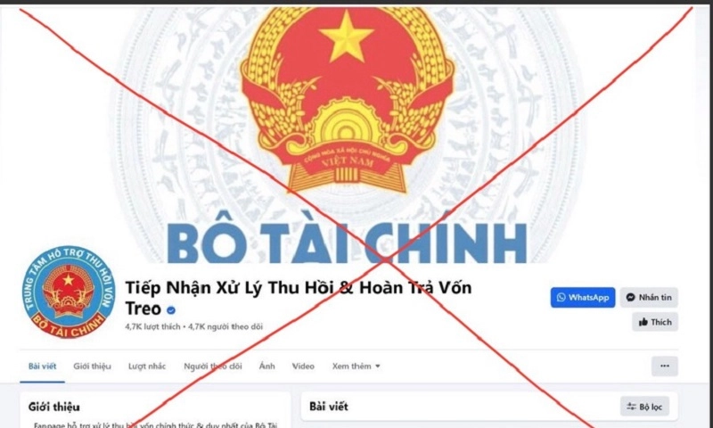 Bộ Tài chính cảnh báo giả mạo trên Facebook nhằm lừa đảo người dân
