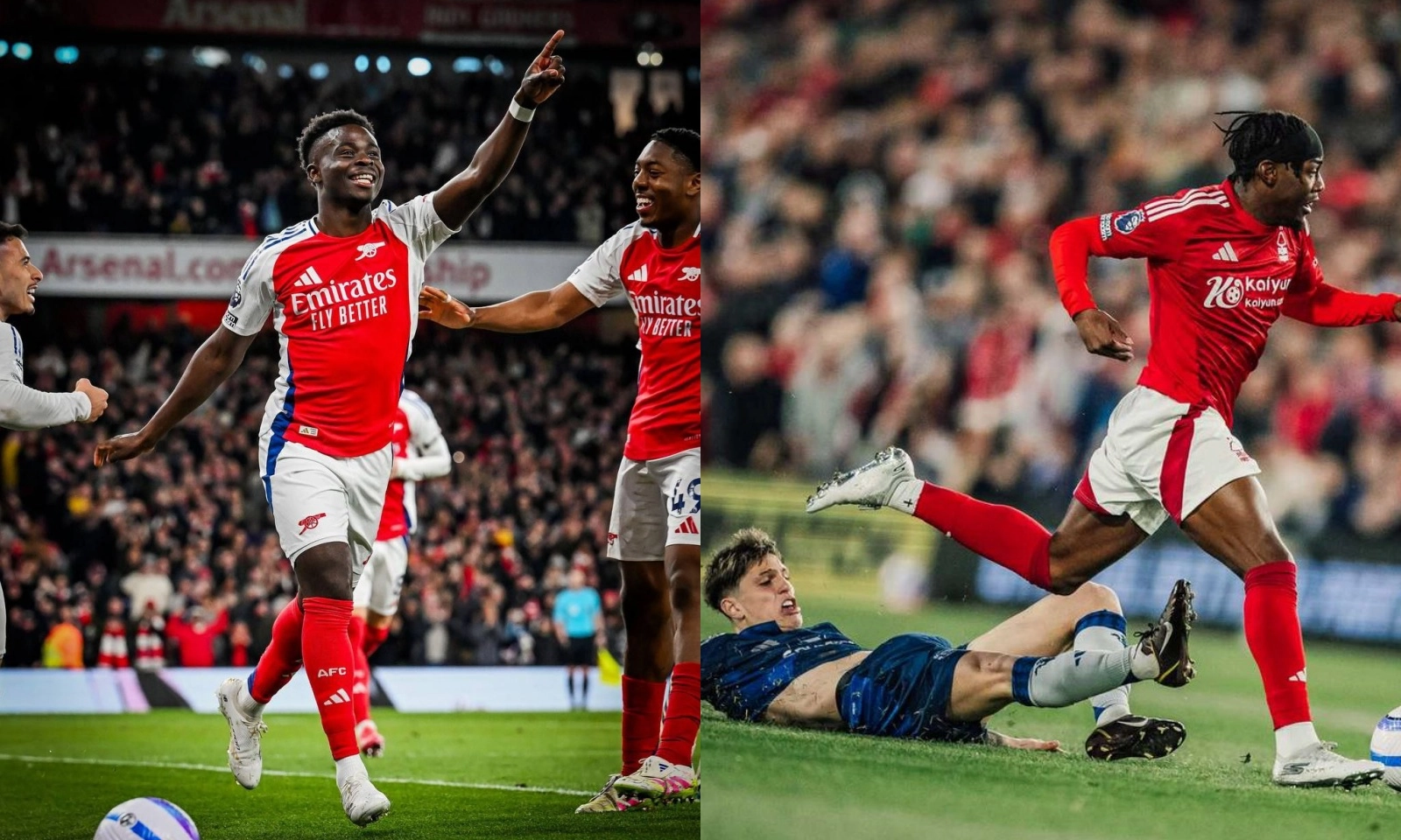 Kết quả Ngoại hạng Anh vòng 30: Saka tái xuất ghi bàn, Arsenal thắng derby | MU bị người cũ kết liễu