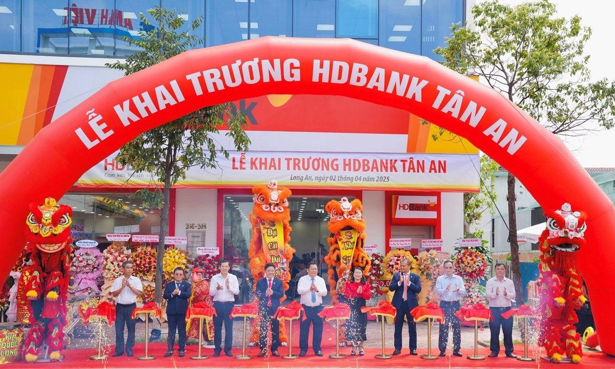 Khai trương chi nhánh HDBank Tân An, điểm giao dịch thứ 377 của HDBank