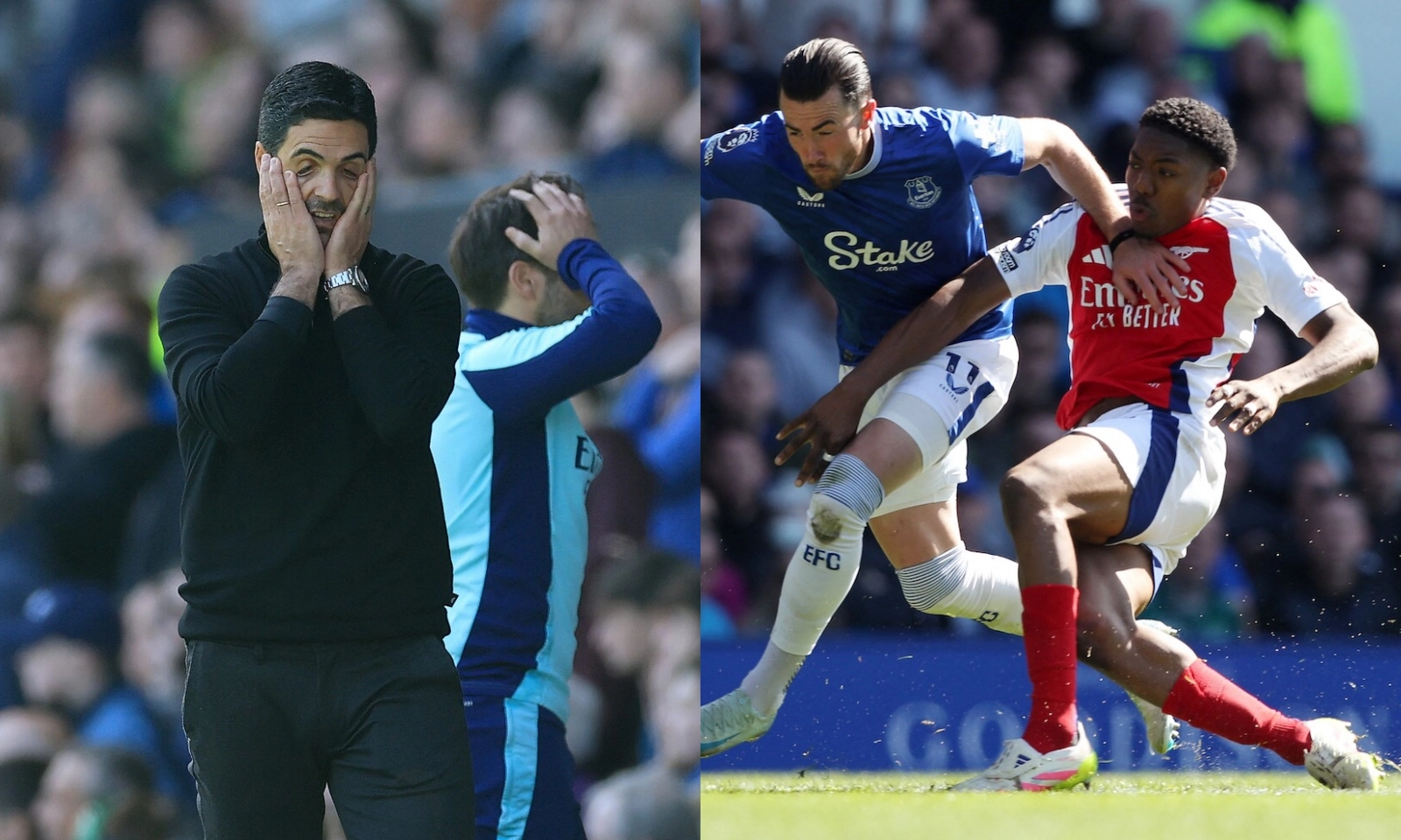 Arteta phản đối penalty, đòi đuổi đối thủ khỏi sân