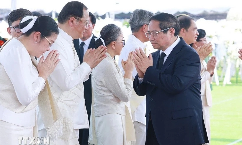 Thủ tướng Phạm Minh Chính dự Lễ truy điệu nguyên Chủ tịch Lào Khamtay Siphandone
