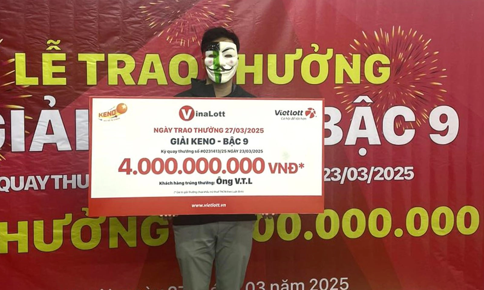 Nam nhân viên văn phòng trúng số 4 tỷ đồng nhờ cách chọn số “lạ”