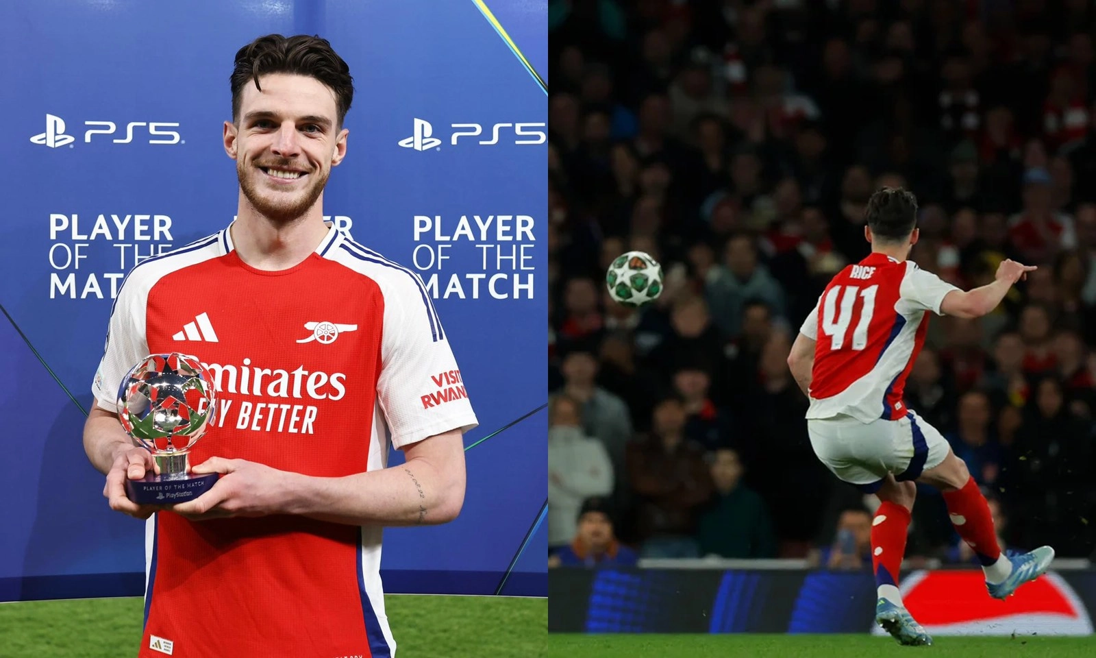 Declan Rice chưa từng sút phạt thành bàn... trước khi xé lưới Real Madrid
