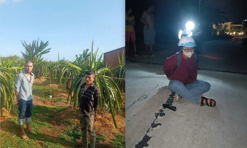 Bắt băng nhóm “săn” vườn thanh long trong đêm