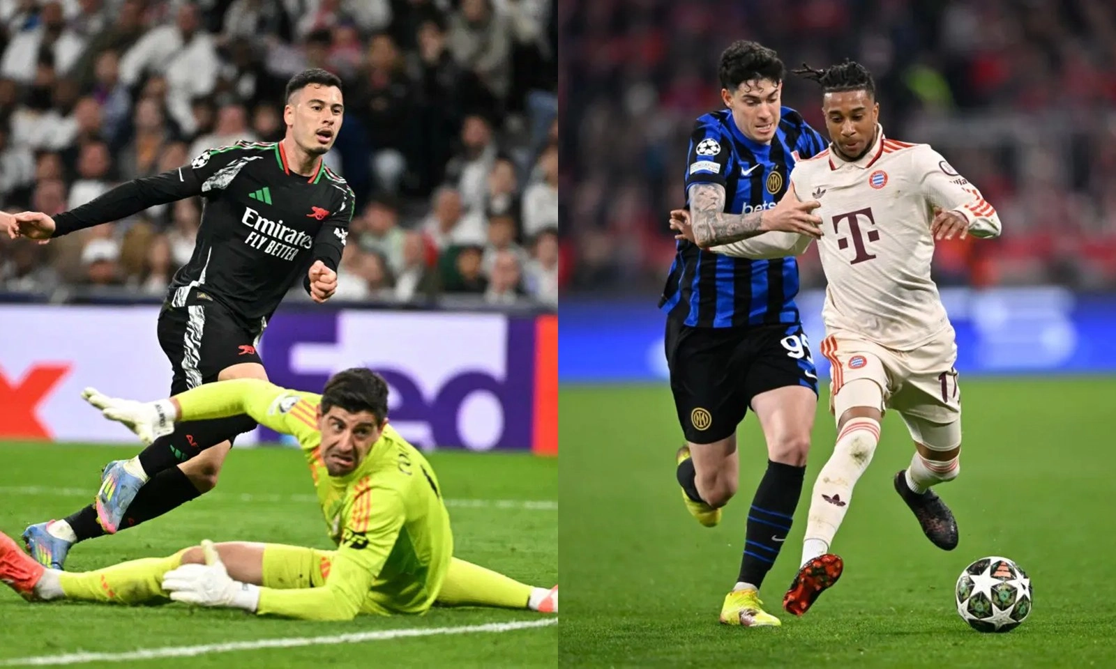 Kết quả Champions League hôm nay: Arsenal tiếp tục đánh bại Real | Inter loại Bayern Munich