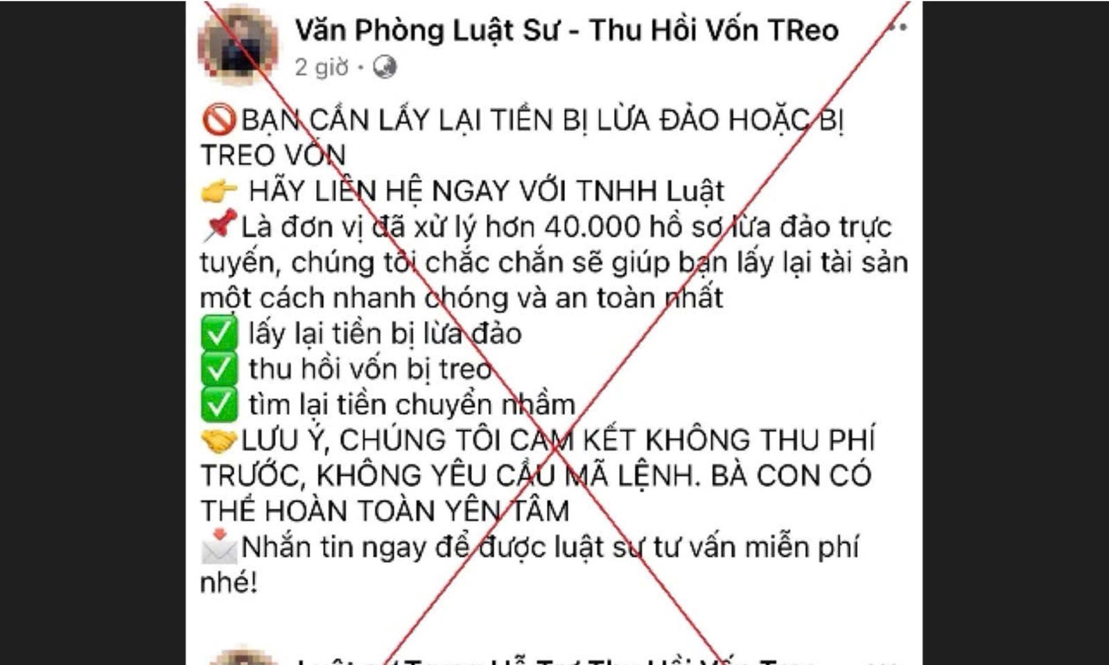 Người phụ nữ liên tiếp bị luật sư ‘hỗ trợ thu hồi tiền lừa đảo’ lừa hàng trăm triệu đồng