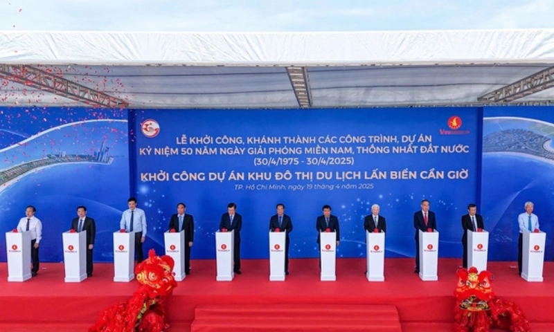 Khởi công đô thị du lịch lấn biển Cần Giờ