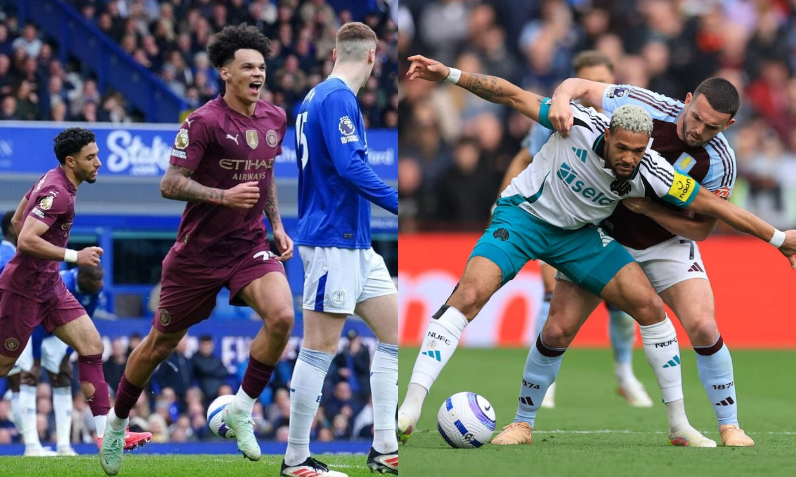 Kết quả Ngoại hạng Anh vòng 33: Man City vượt ải Everton | Aston Villa vùi dập Newcastle