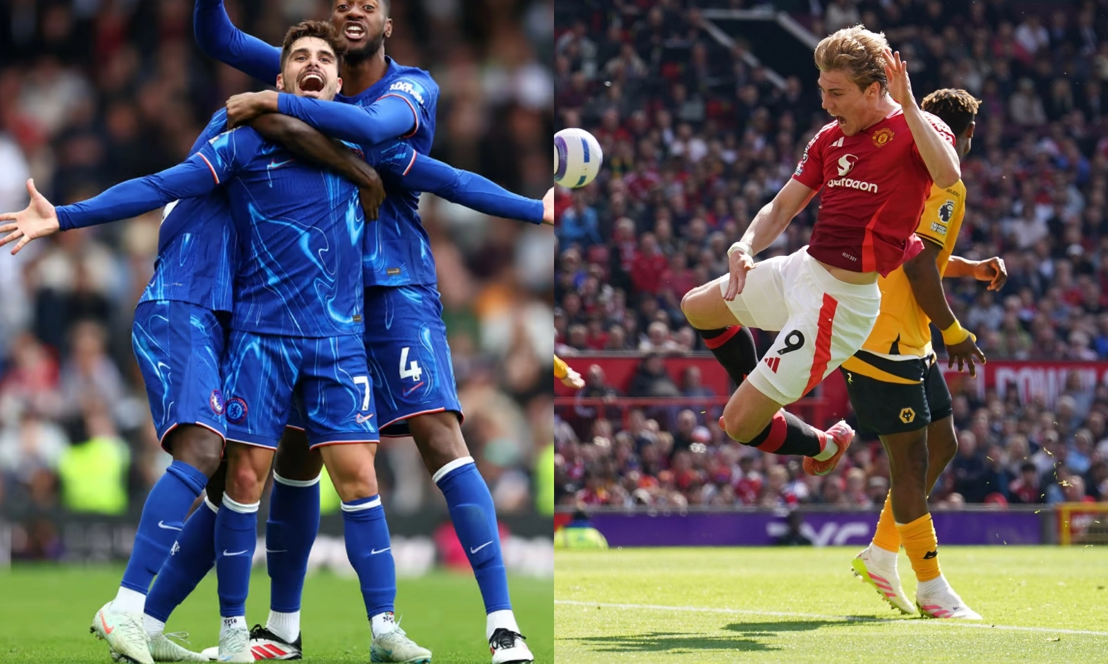Kết quả Ngoại hạng Anh vòng 33: Chelsea ngược dòng thắng derby London | MU bị Wolves xơi tái