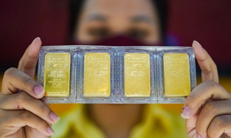 Giá vàng trong nước đồng loạt tăng