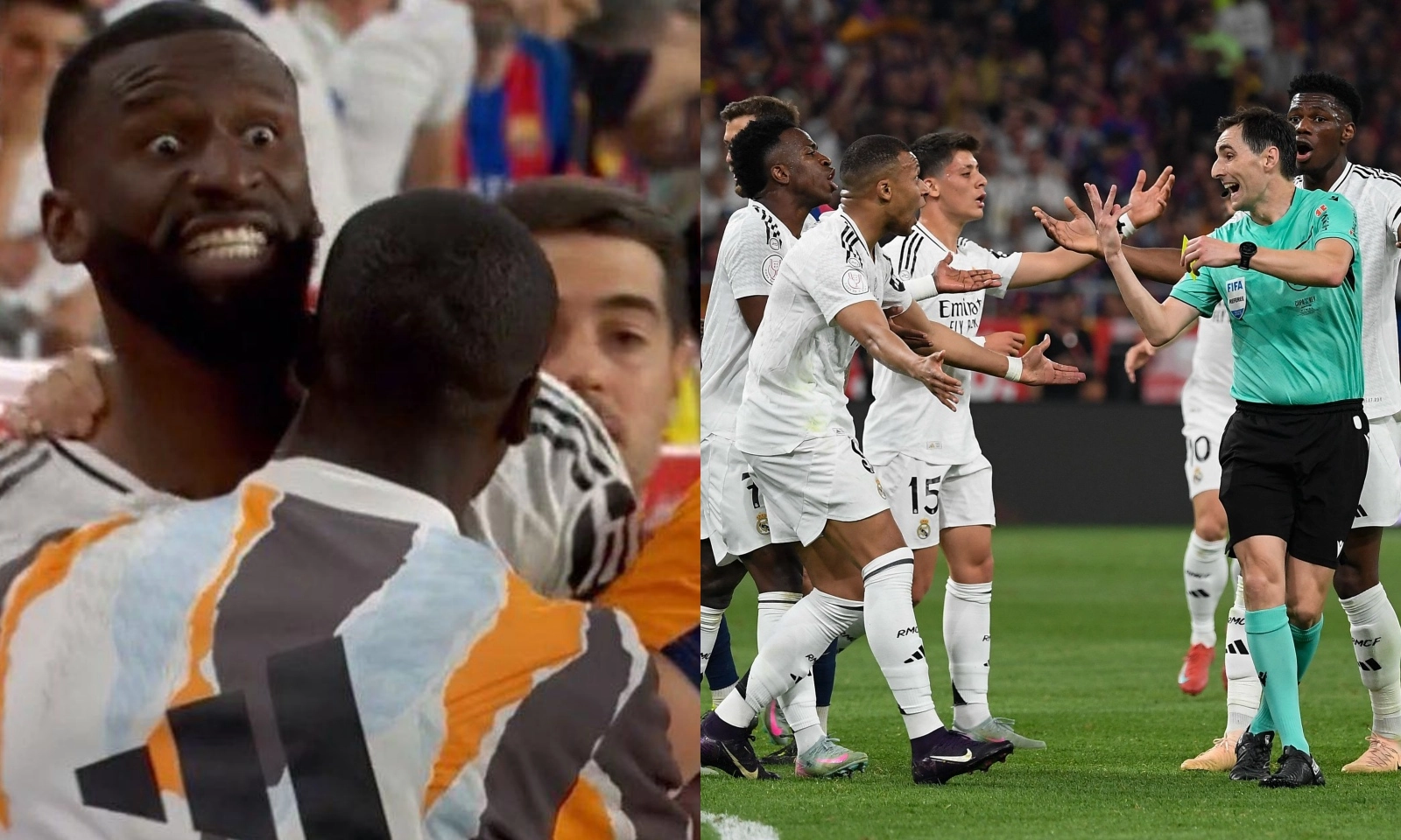 CHOÁNG! Thua Barca, sao Real Madrid ném vật thể lạ vào trọng tài