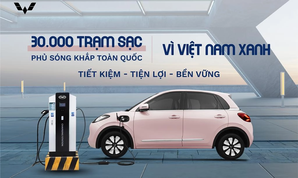 TMT Motors đầu tư 30.000 trạm sạc xe điện, cạnh tranh trực tiếp với VinFast