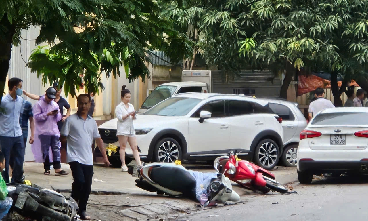 Nghệ An: Tai nạn liên hoàn trên đường Tuệ Tĩnh, nhiều người bị thương