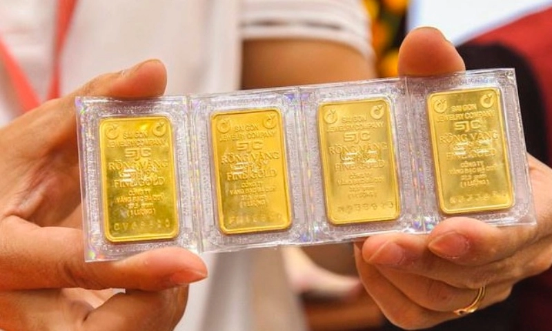 Vàng miếng, vàng nhẫn đồng loạt mất 1 triệu đồng