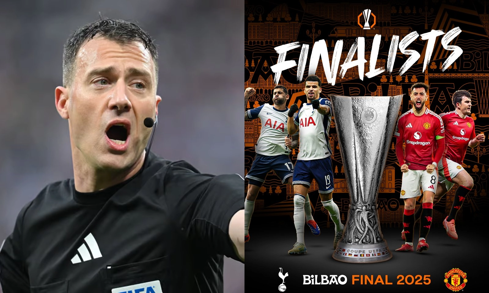 UEFA chỉ định trọng tài tai tiếng cầm còi trận Chung kết Europa League